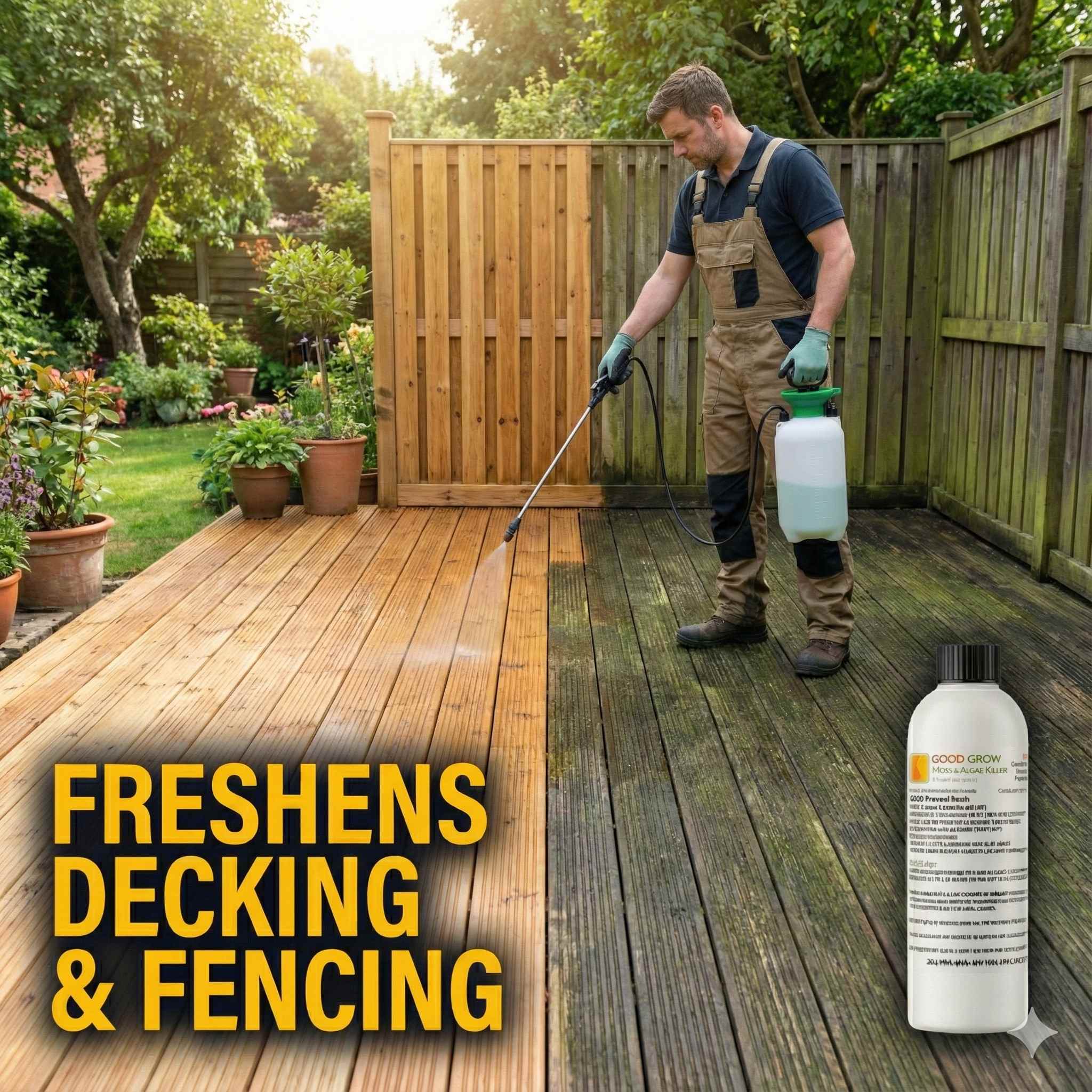 Moss Killer for Decking and Fences