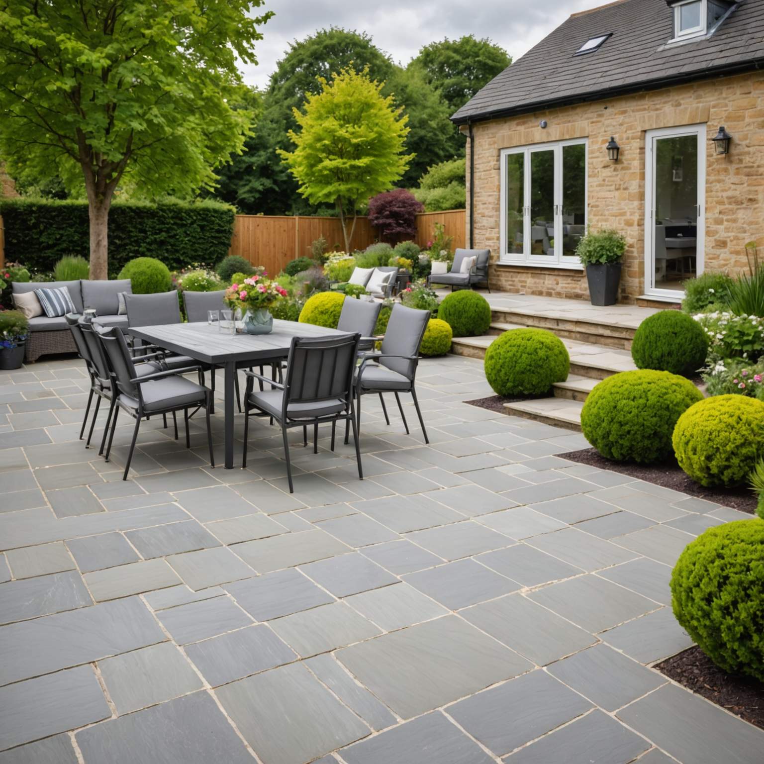 Clean algae-free patio looking restored