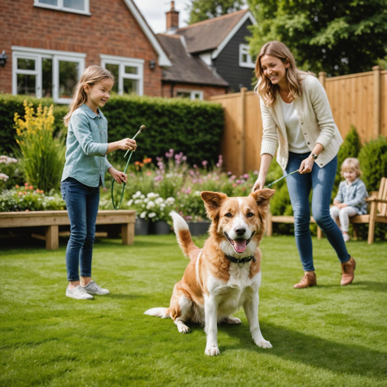 Pet-safe garden after moss treatment