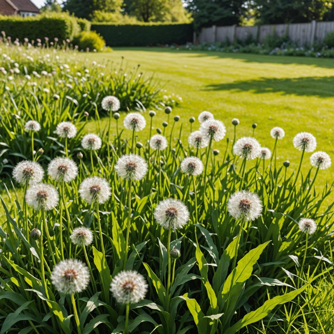 Healthy thick lawn without weeds