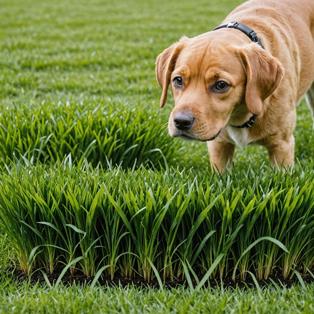 Hardwearing grass for dogs
