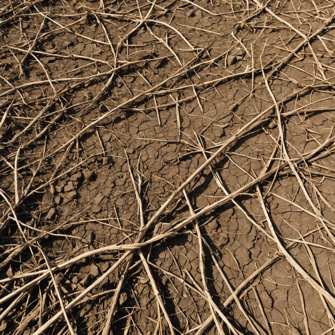 Brown drought-damaged lawn in UK garden