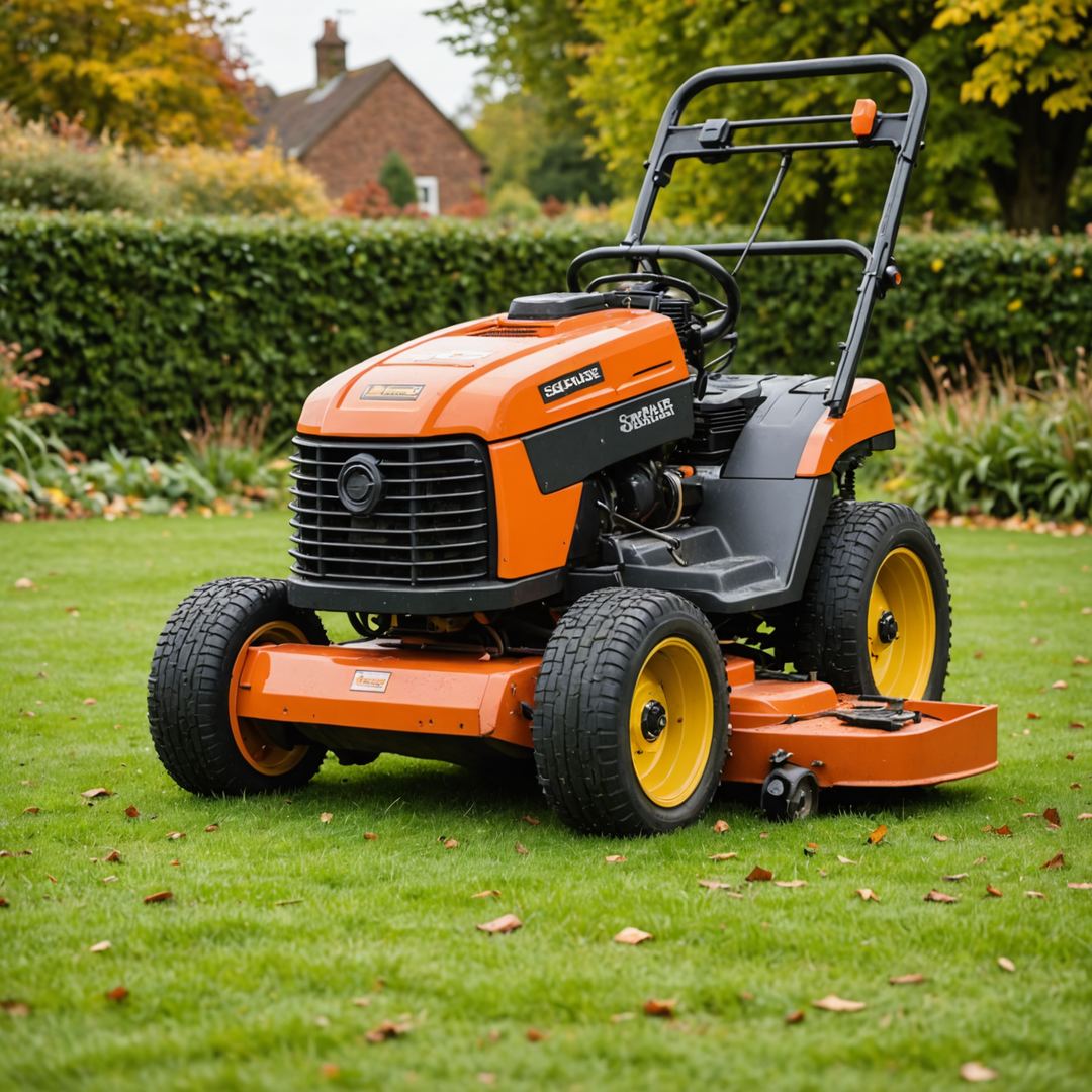 Scarifying lawn to remove dead material