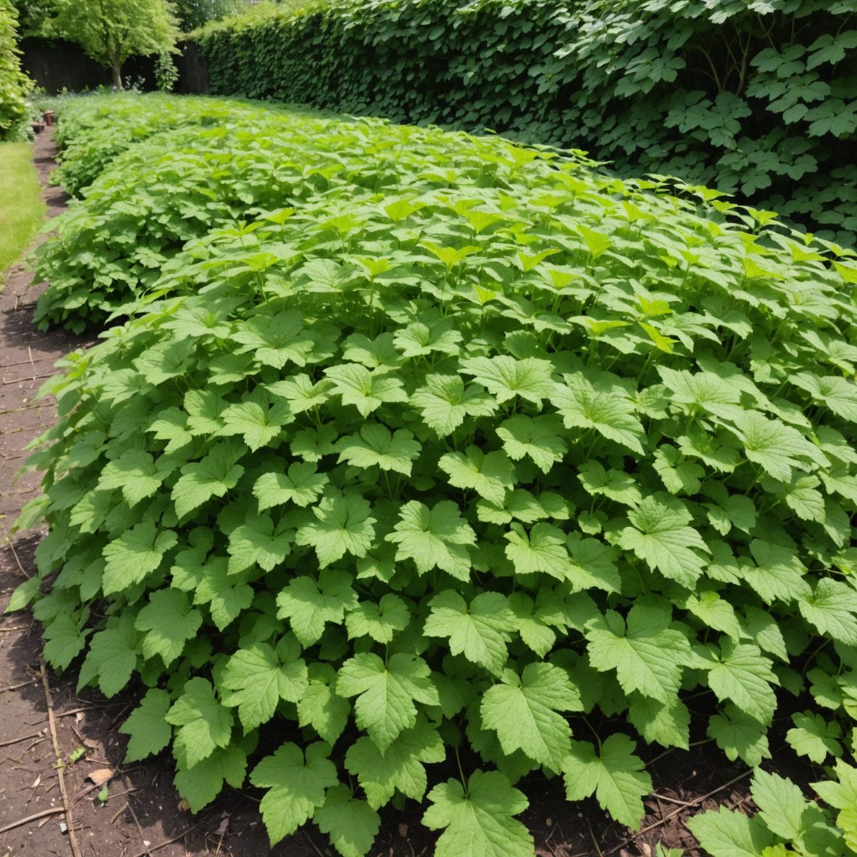 Dense carpet of ground elder