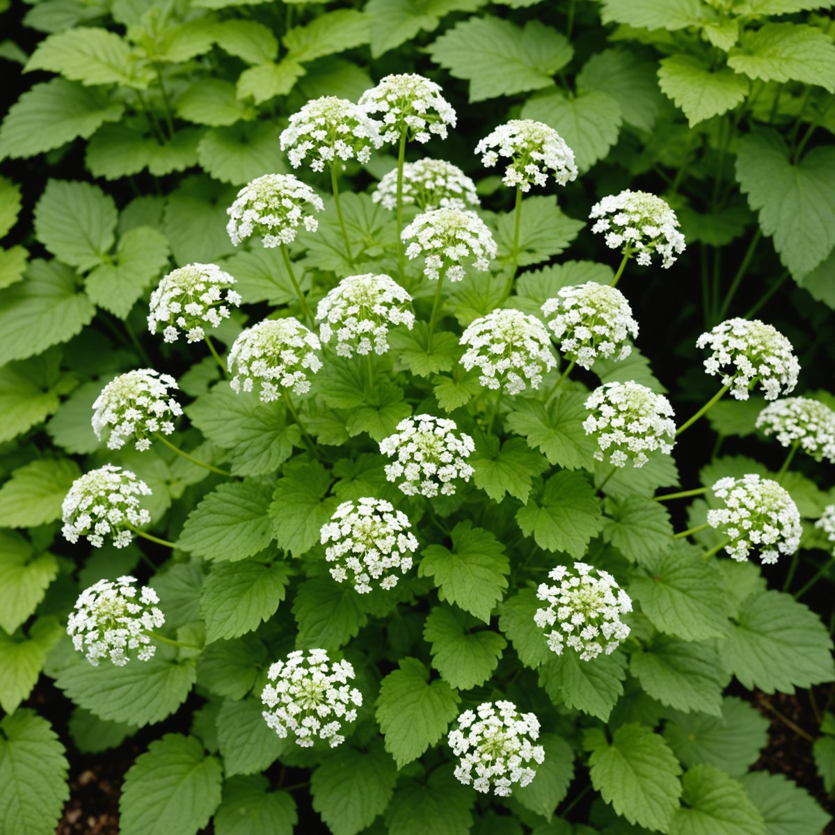Ground elder in flower