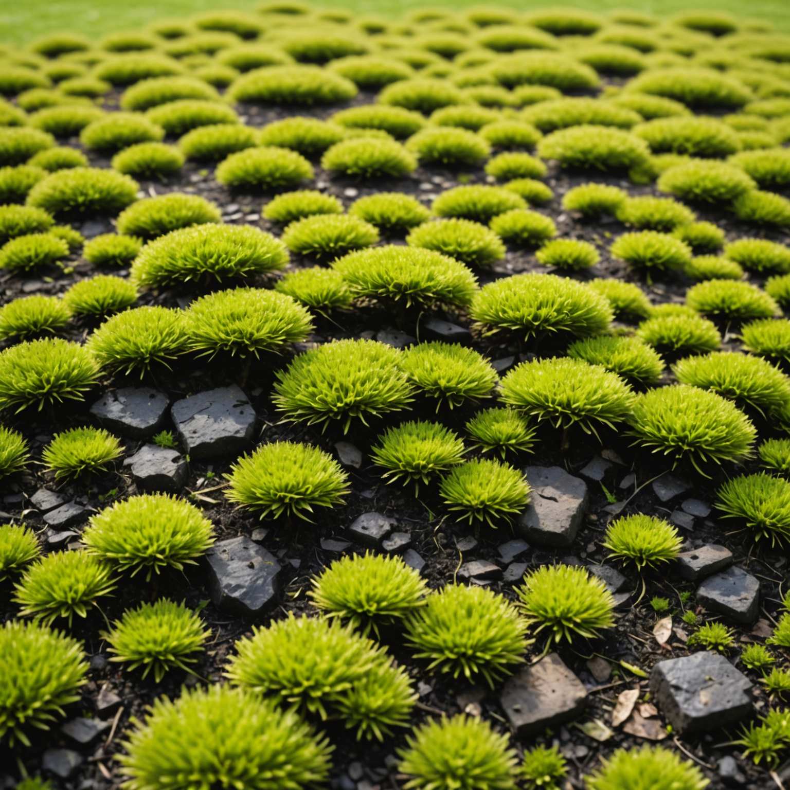 Moss turning black after iron sulphate treatment