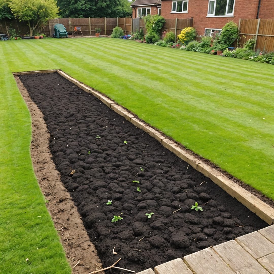 Lawn severely damaged by animals digging for grubs
