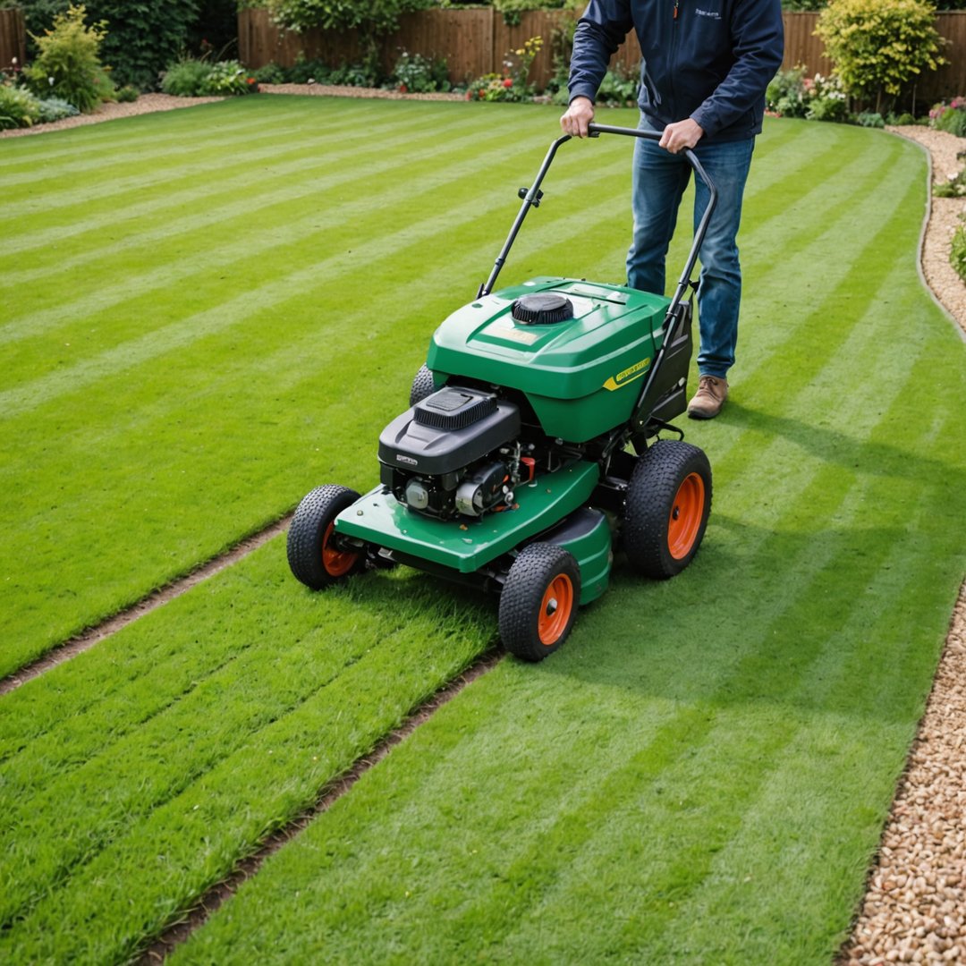 Overseeding lawn during renovation