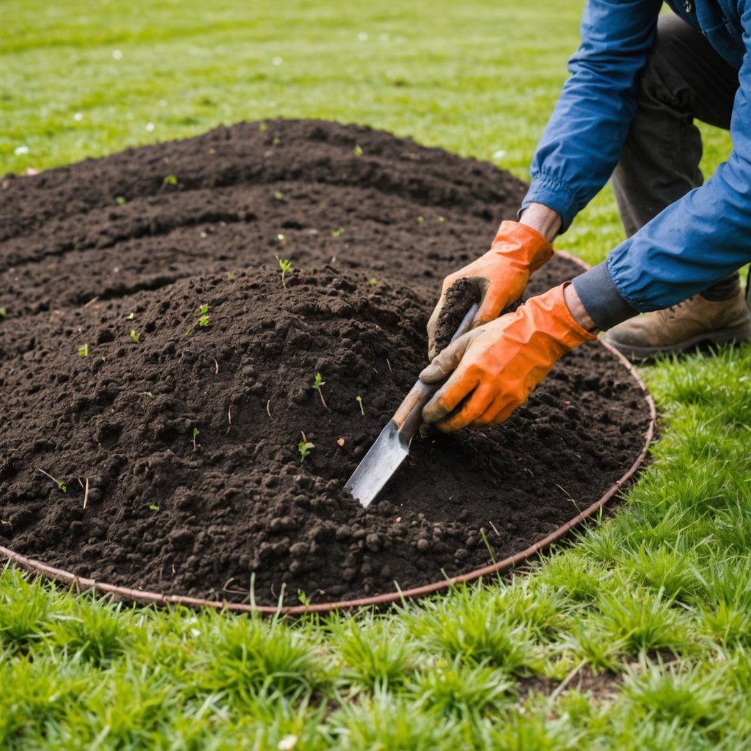 Repairing mole damage on lawn