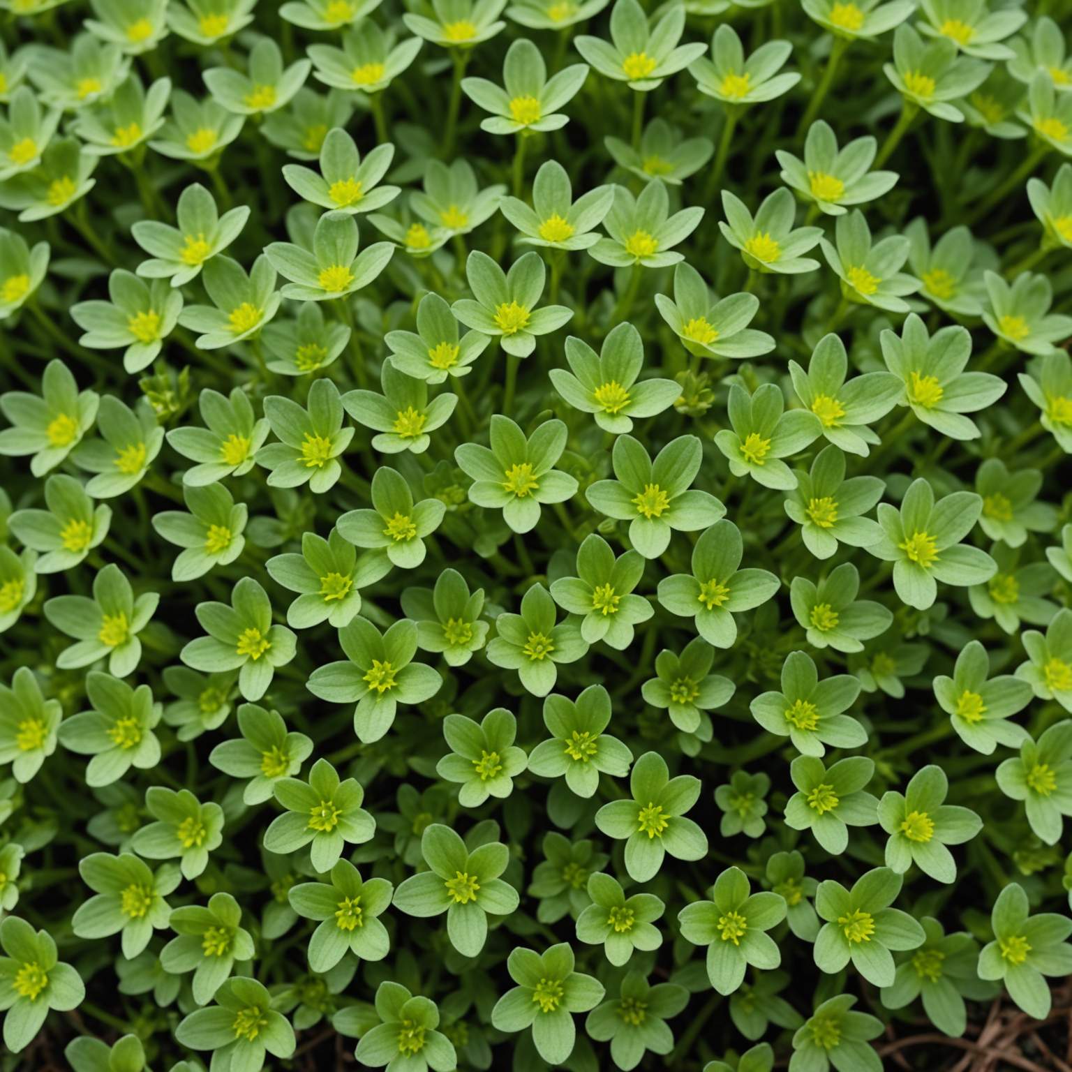 Mouse-ear chickweed growing in lawn