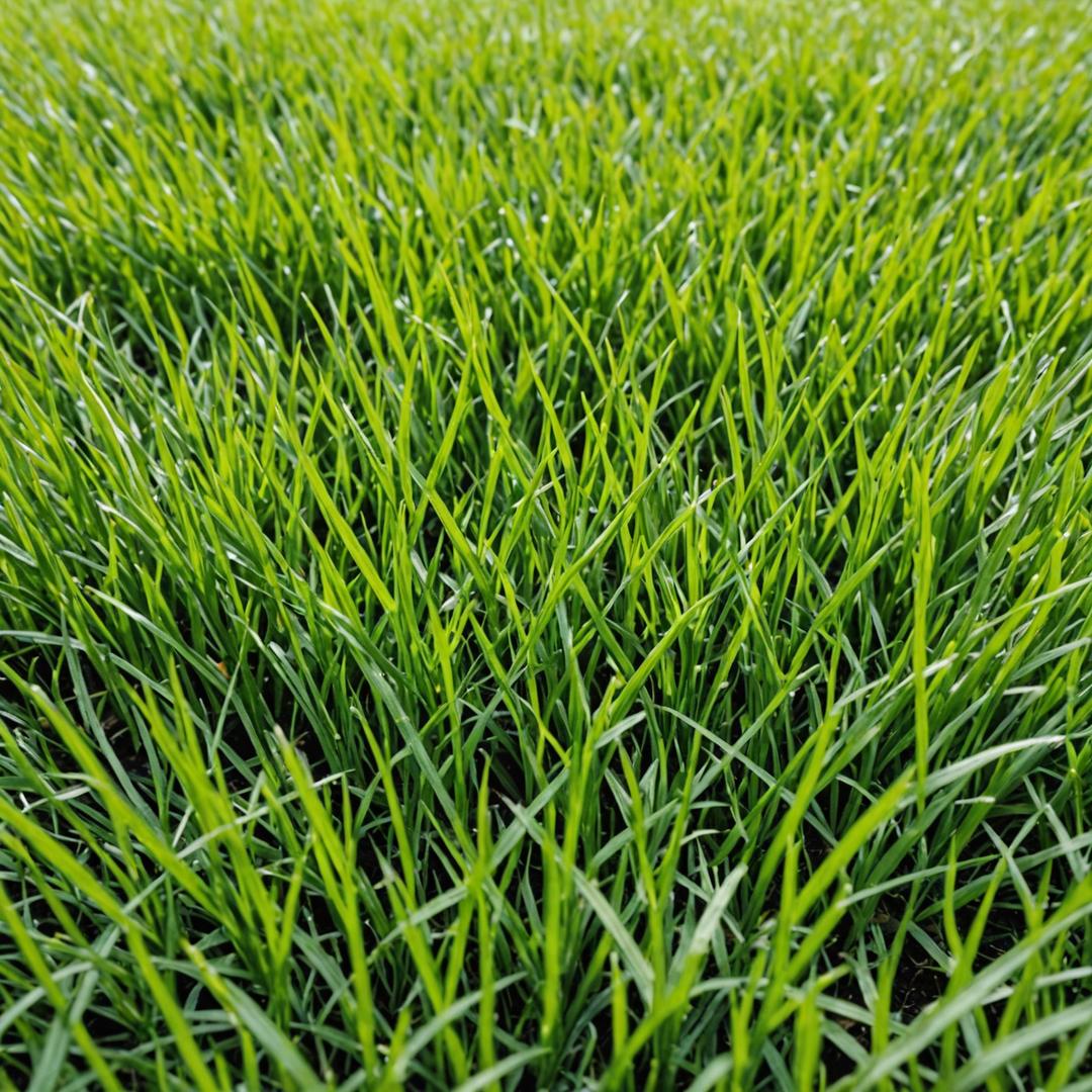 Newly established lawn from seed