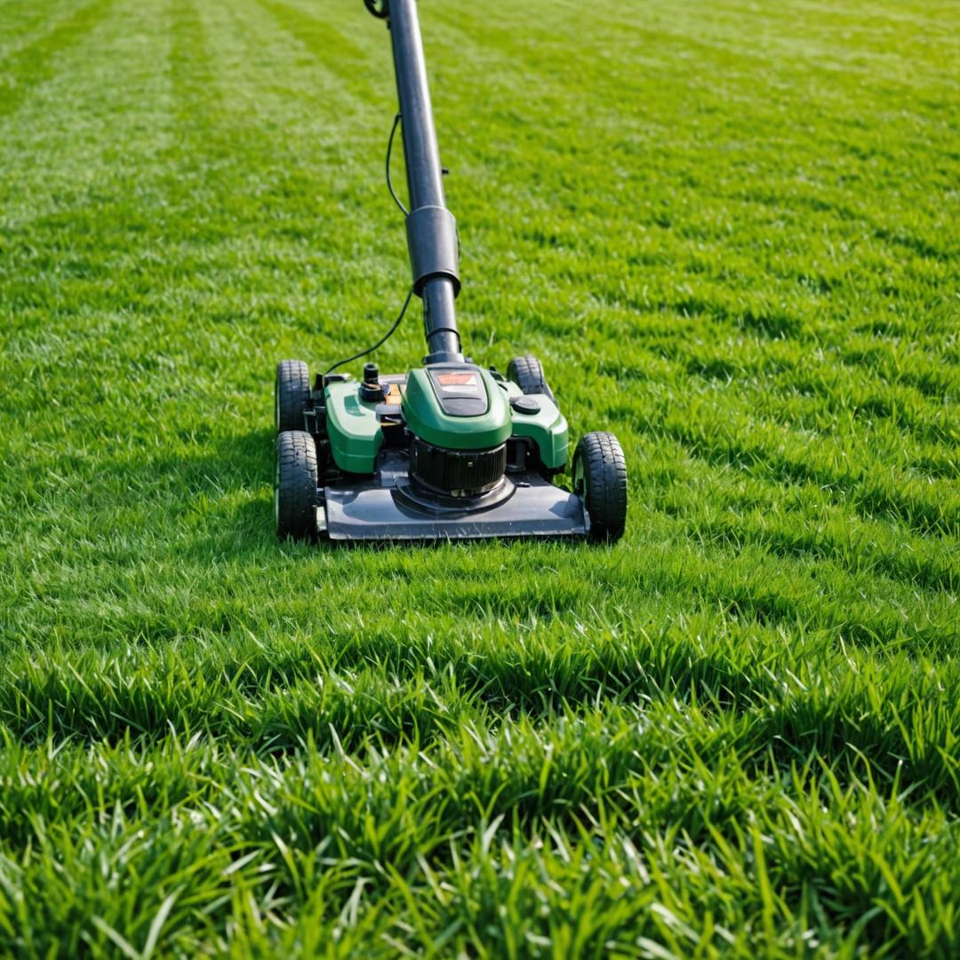 Clean cut grass from sharp mower blades