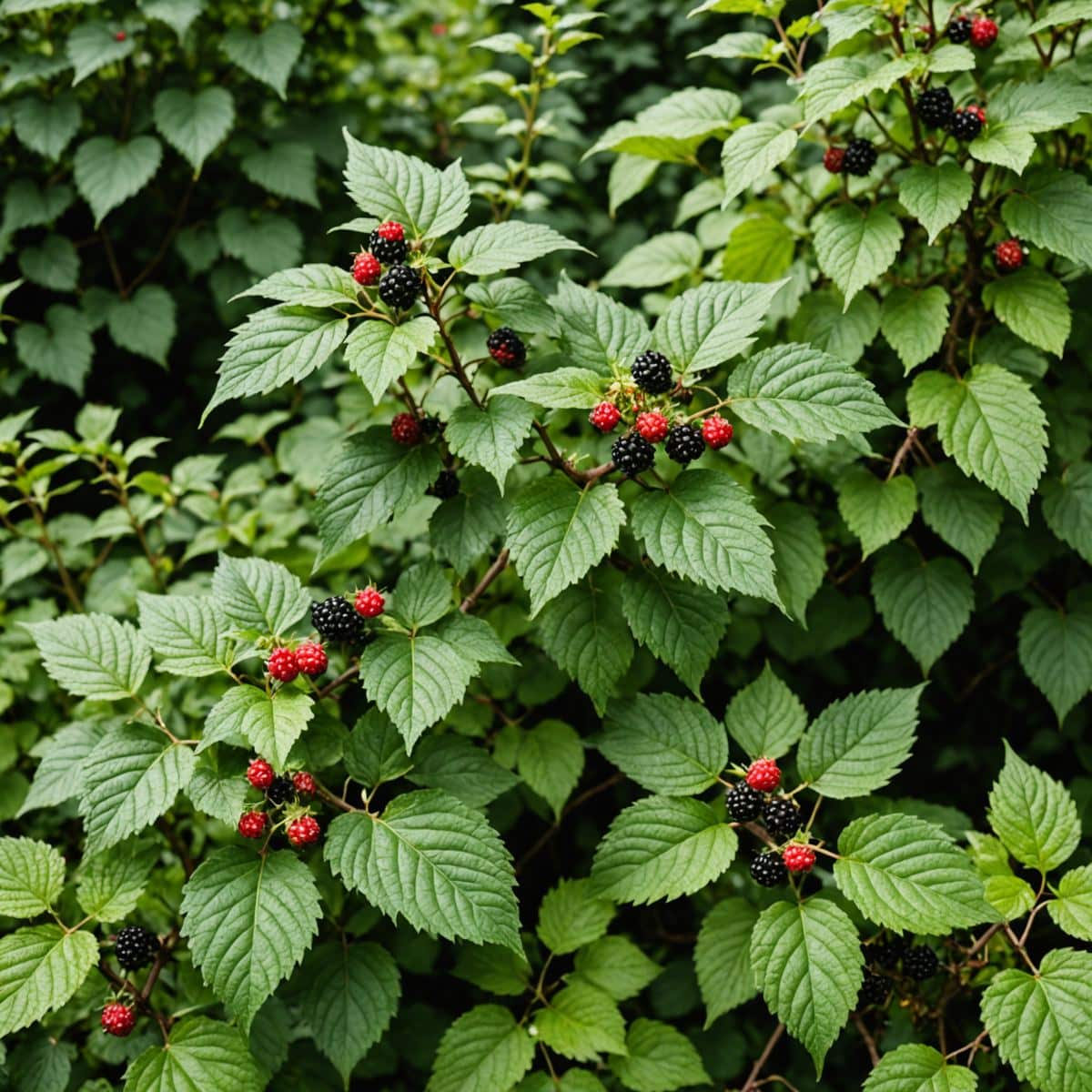 bramble thicket spreading aggressively in a UK garden